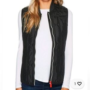NWT HUNTER ORIGINAL MIDLAYER GILET Quilted zip up vest navy large women's unisex